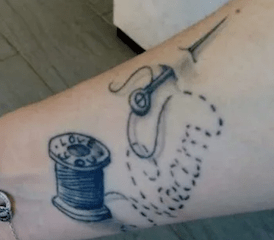 Beautiful Sewing Tattoos